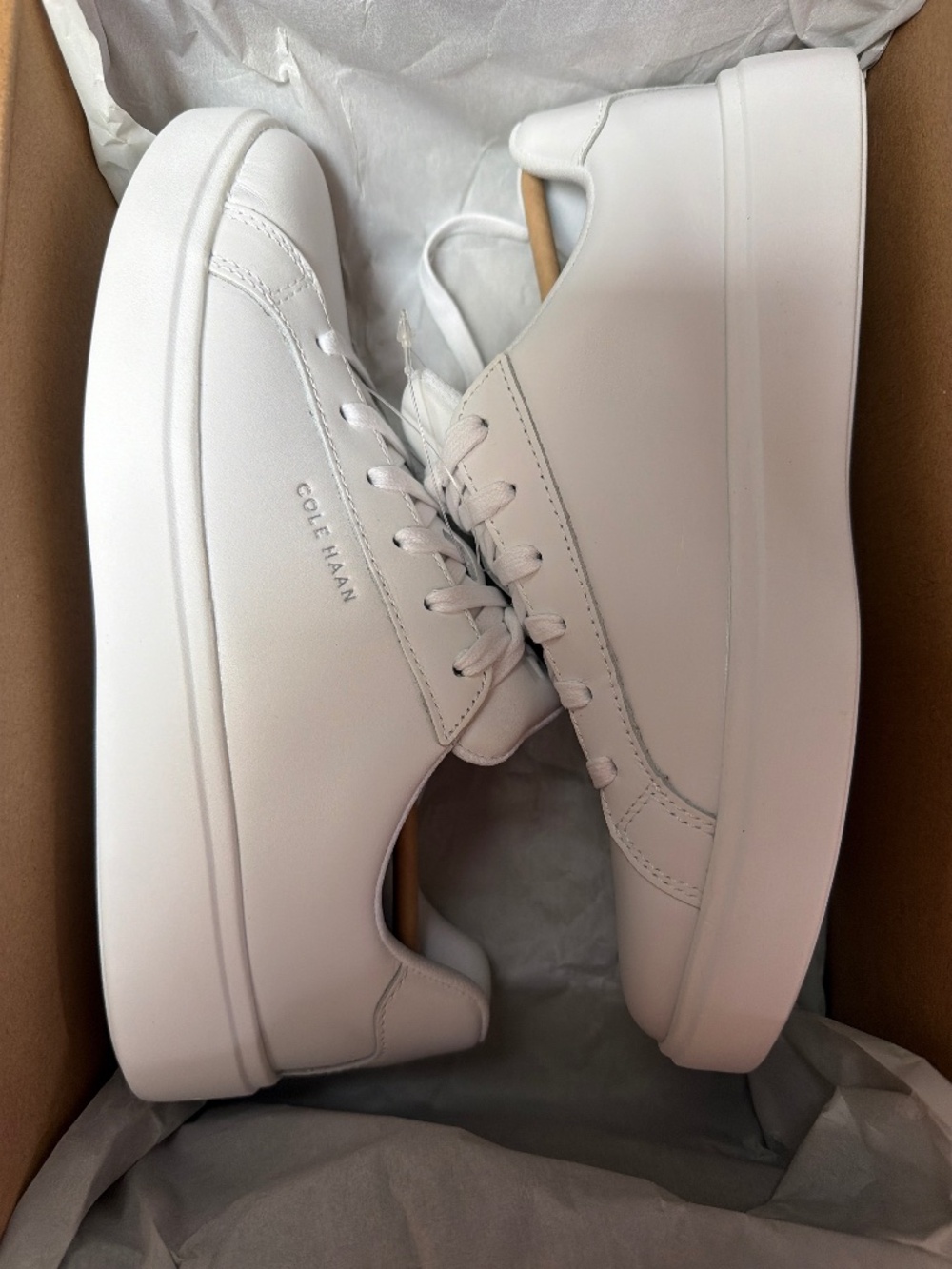 Cole Haan Grand Crosscourt Daily White Sneakers Women’s Size 7.5B